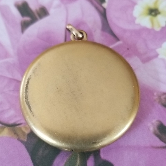 Antique Vintage Early 1900s W & SB Art Nouveau Gold Filled and Sapphire Locket - Picture 6 of 16